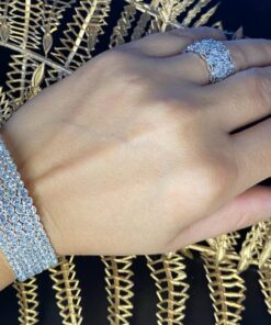 Bratara fixa cu strasuri