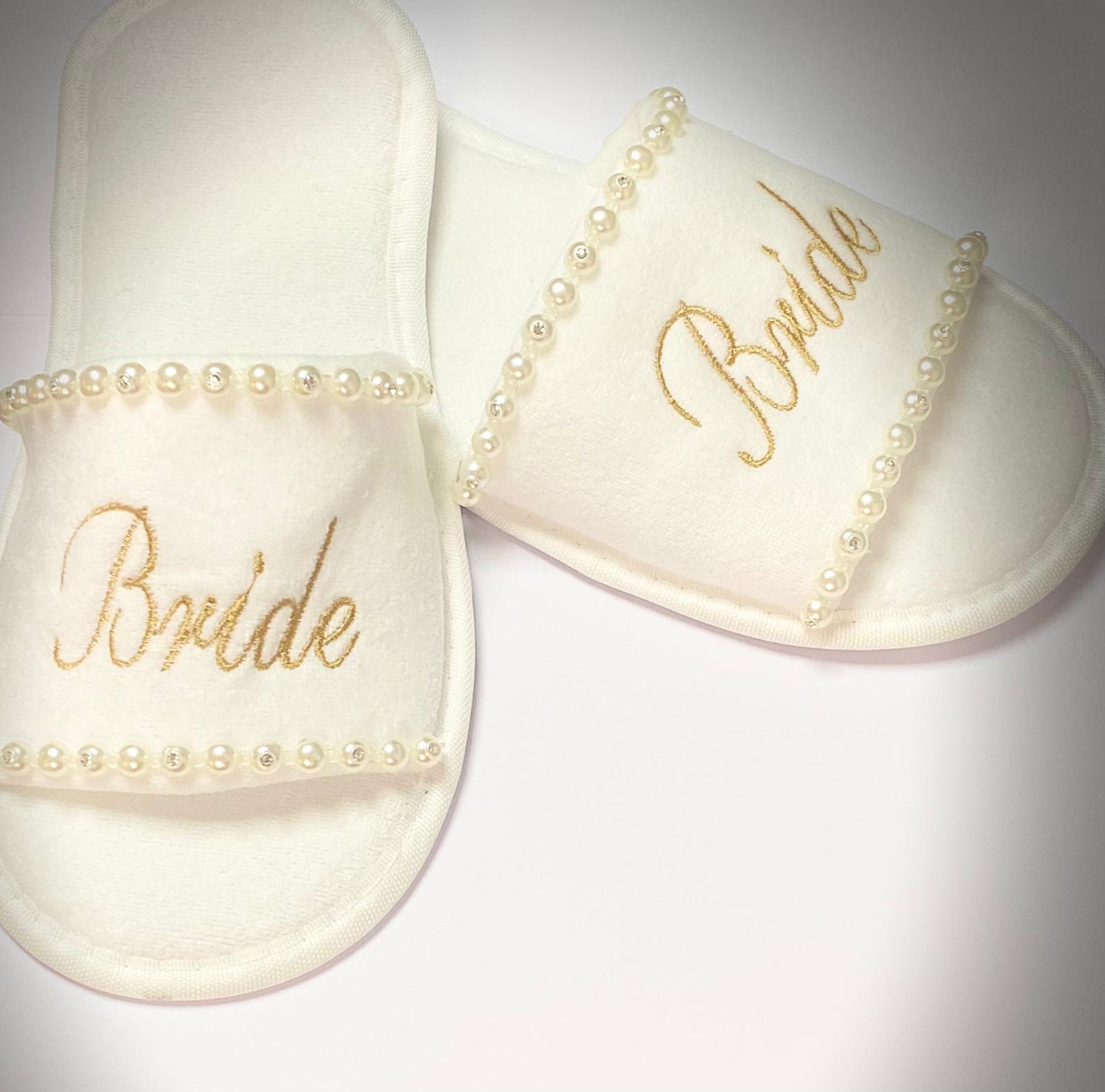 Papuci Bride gold