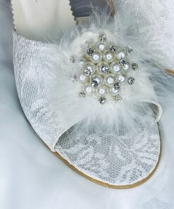 Papuci mireasa eleganti