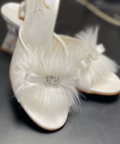 Papuci mireasa cu toc