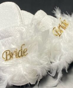Papuci Bride cu Puf