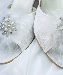 Papuci mireasa eleganti