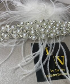 Diadema perle si cristale