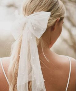 Funda tulle cu perle