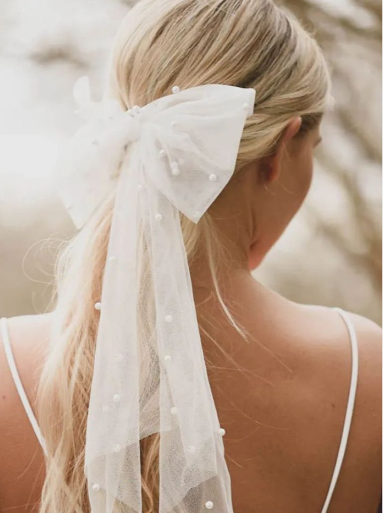 Funda tulle cu perle