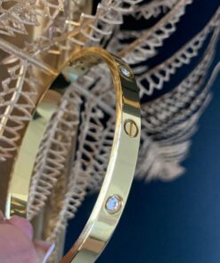 Bratara aurie cu pietre din zirconiu