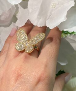 Alternative view of Inel fluture auriu pearl