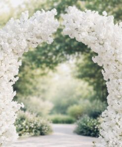 Arcada semiluna flori de cires ivory