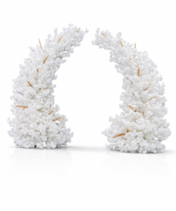 Set arcade semiluna flori de cires gold