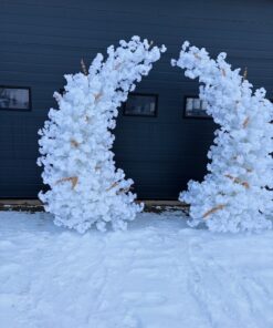 Alternative view of Set arcade semiluna flori de cires gold